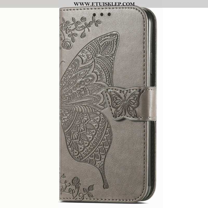 Etui Folio do Vivo Y16 Barokowy Motyl